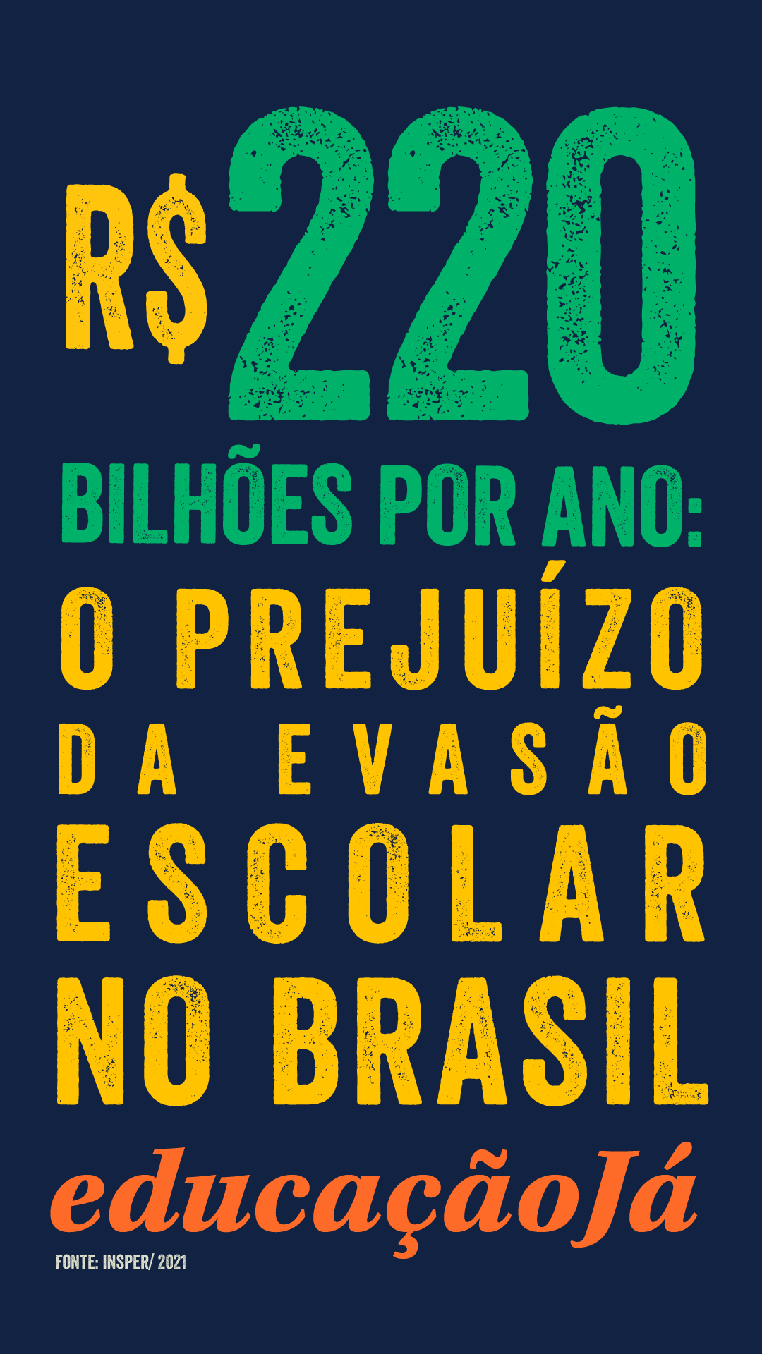 R$220 bilhões por ano: o prejuízo da evasão escolar no Brasil