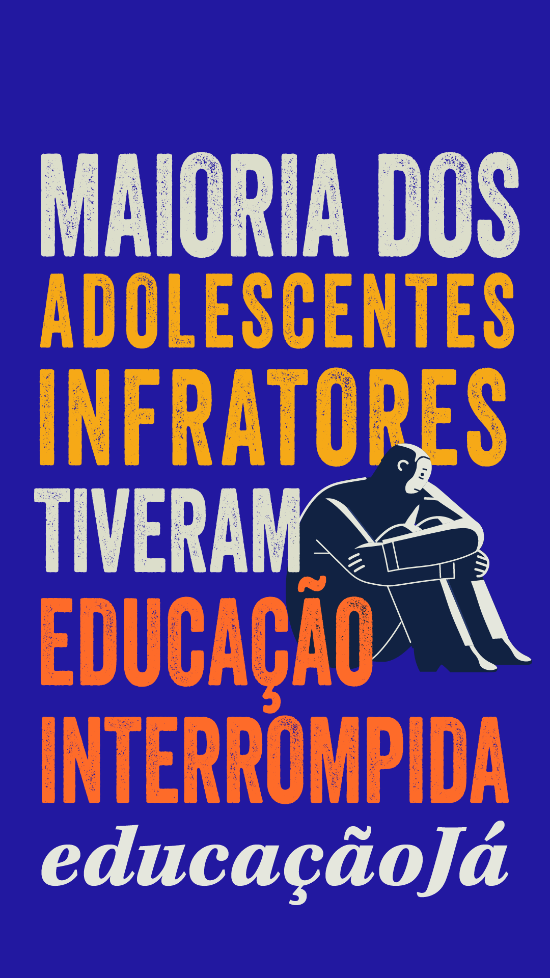 Maioria dos adolescentes infratores tiveram educação interrompida