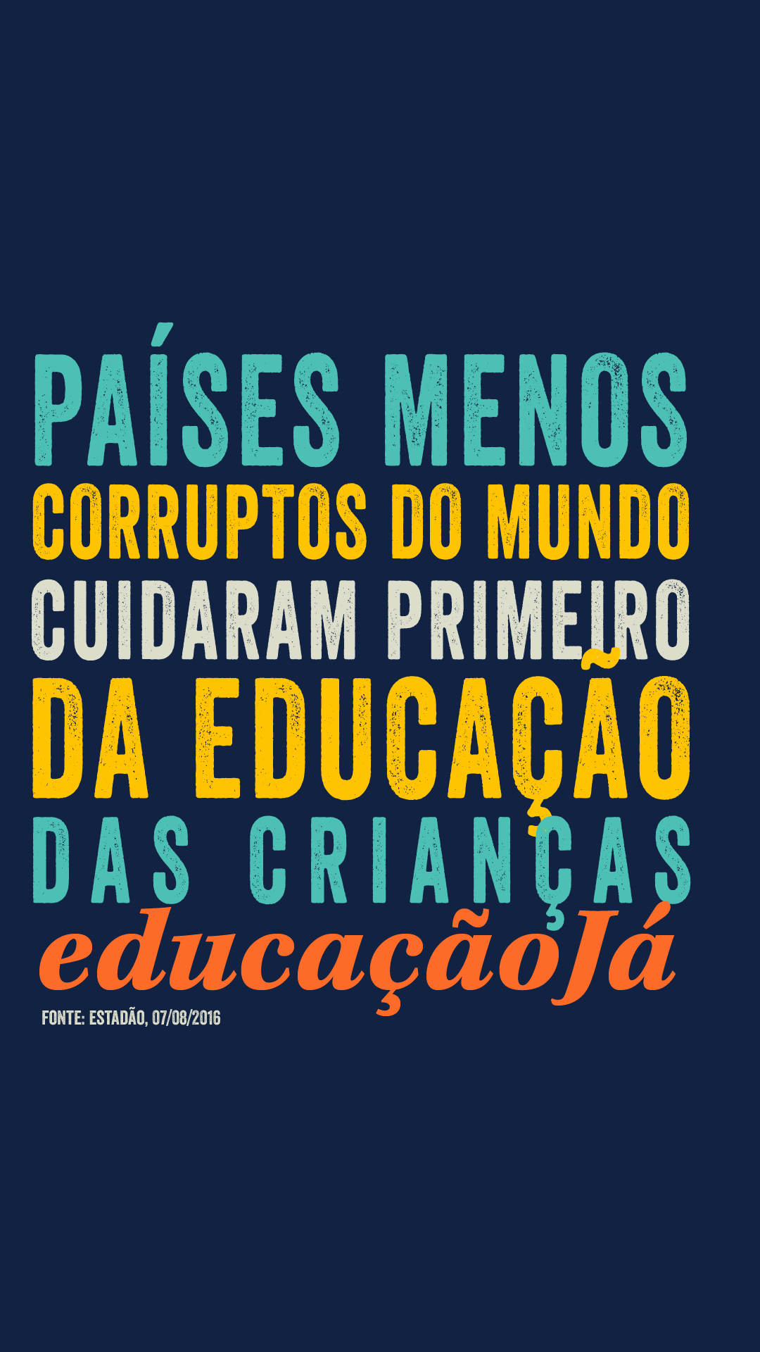 Países menos corruptos do mundo cuidaram primeiro da educação das crianças
