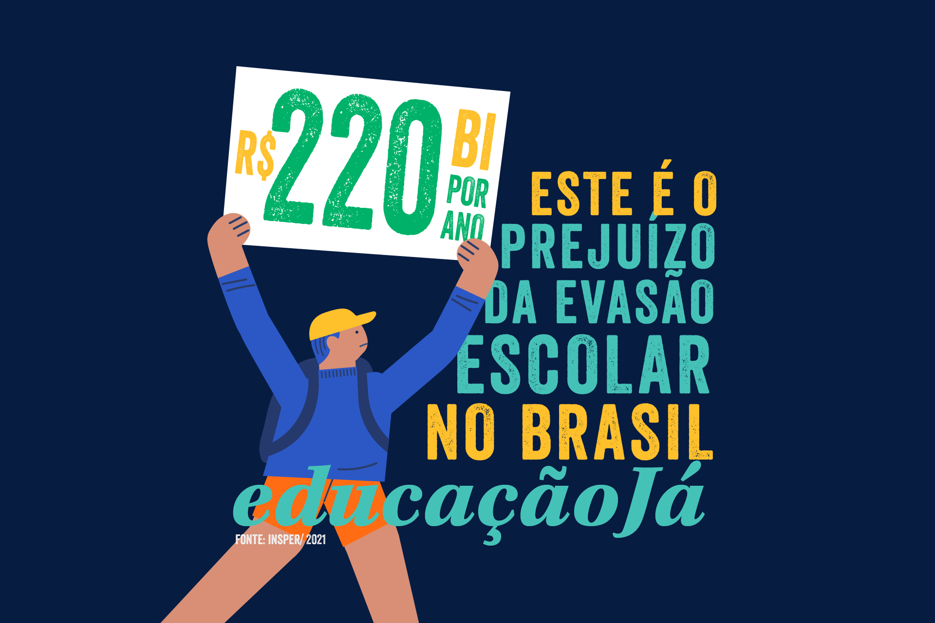 Prejuízos causados pela evasão escolar no Brasil chegam a R$220 bilhões por ano