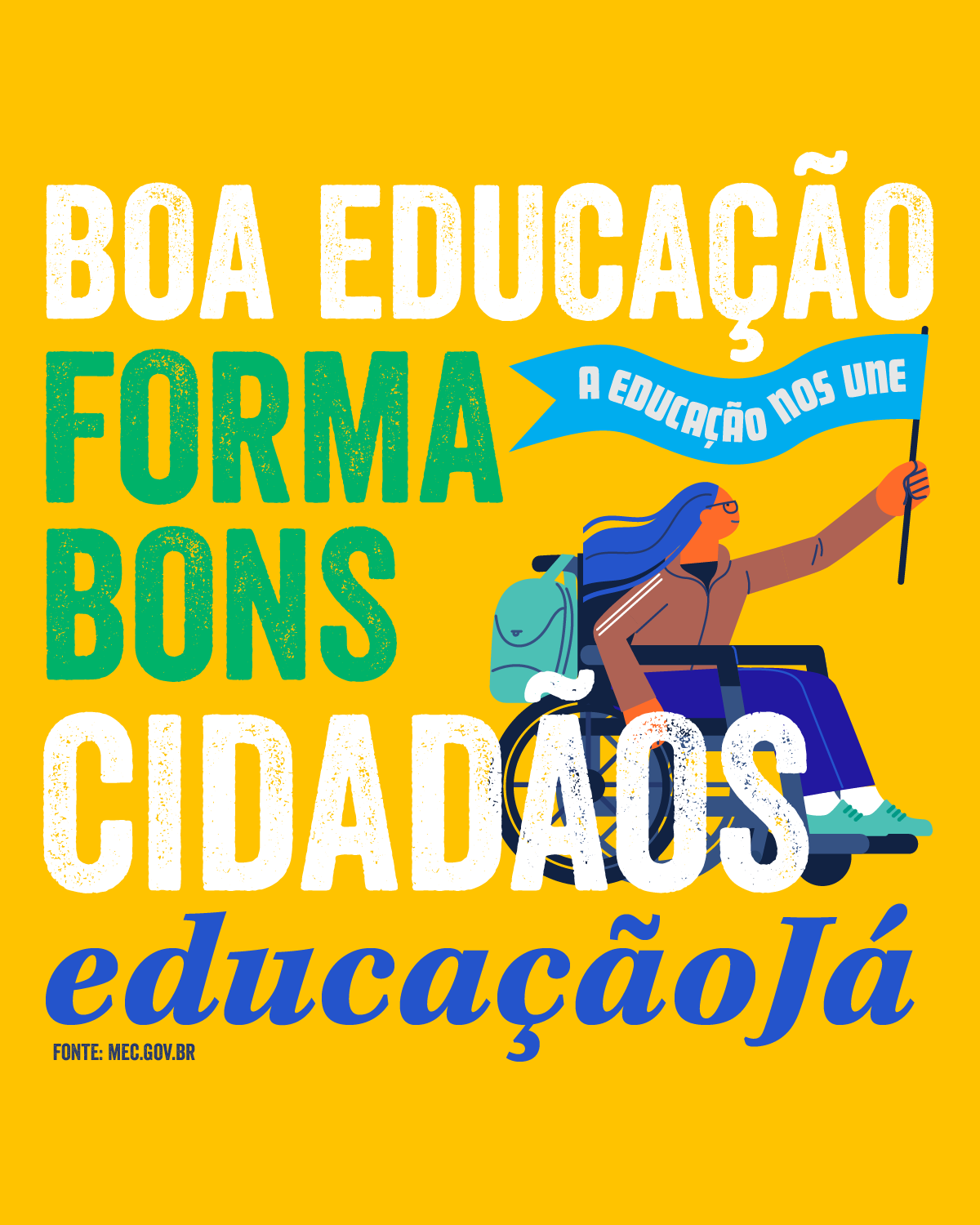 Boa educação forma bons cidadãos