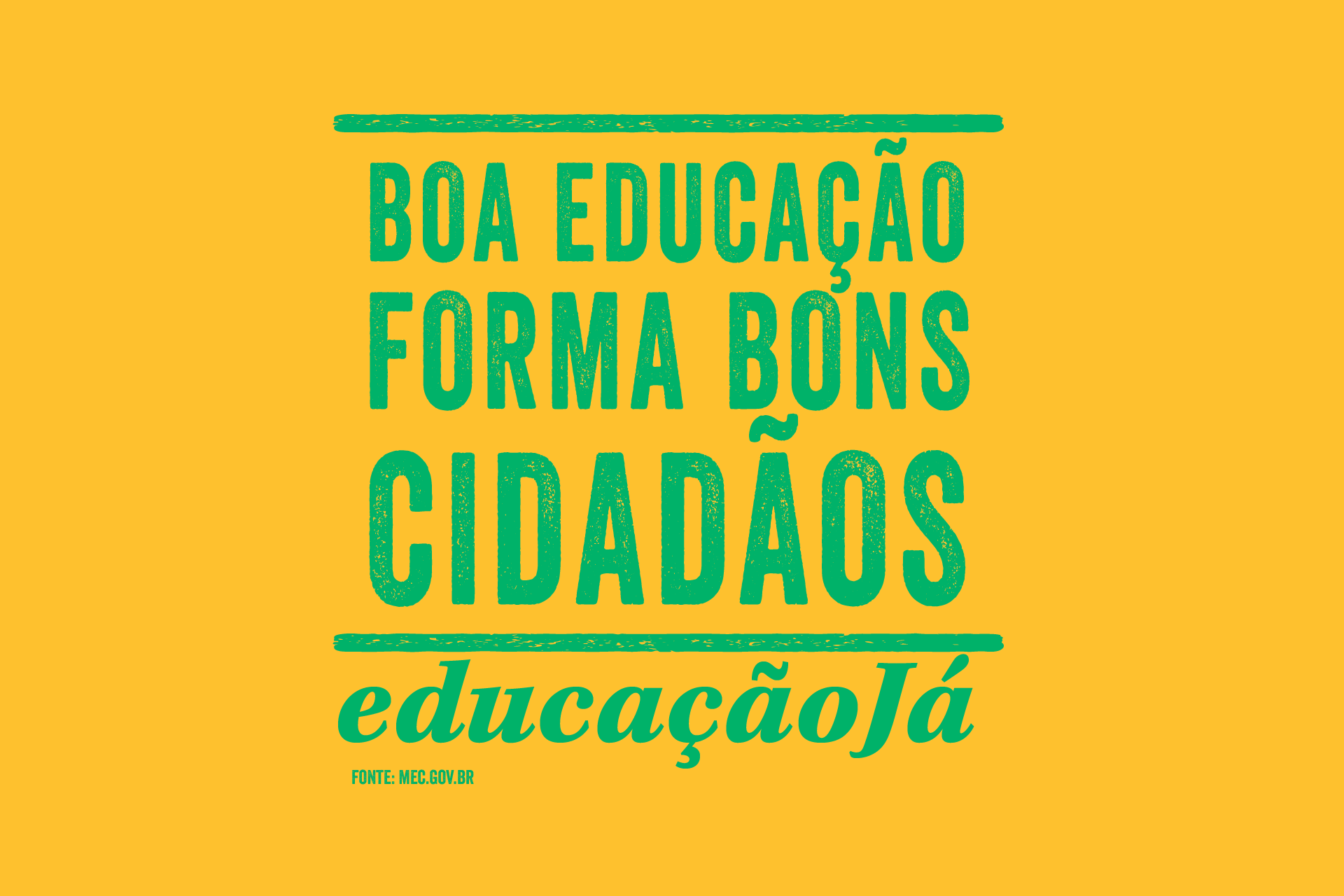 Educação de qualidade forma cidadãos conscientes