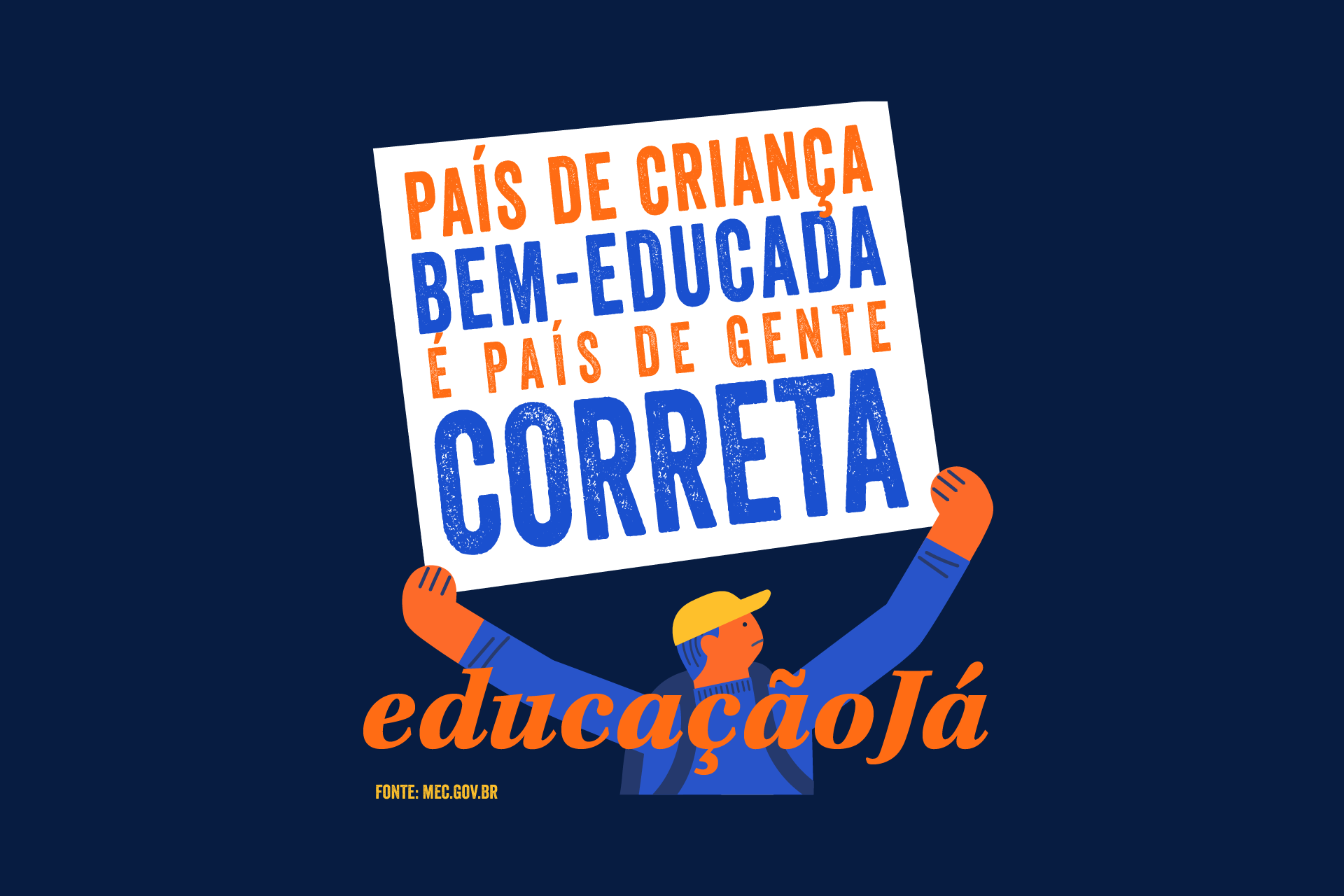 País de criança bem-educada é um país de gente correta
