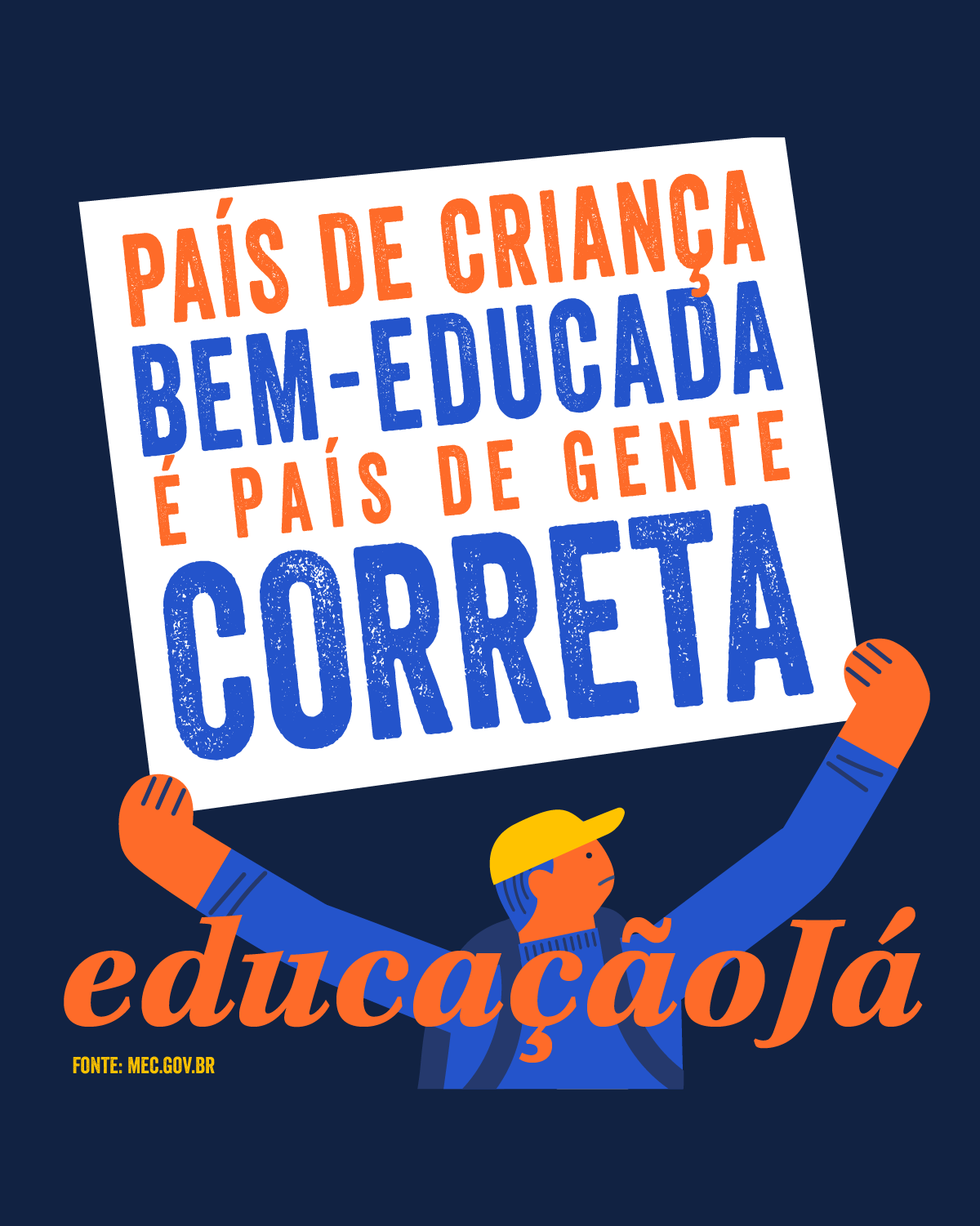 País de criança bem-educada é um país de gente correta