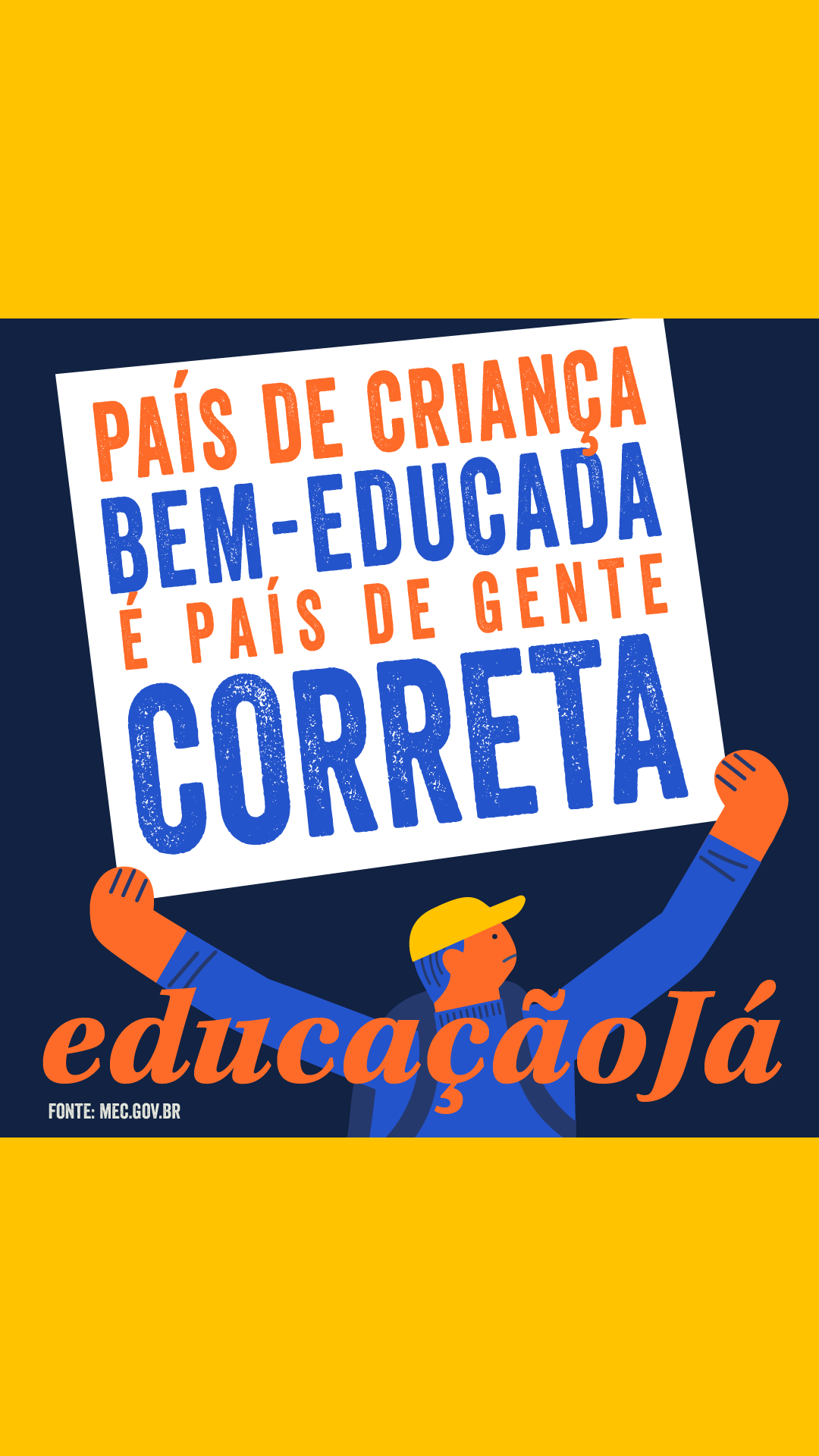 País de criança bem-educada é um país de gente correta